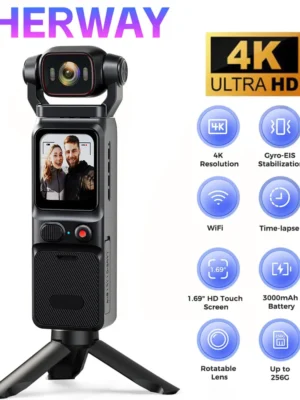 4K Pocket Action Camera Touch Screen Stabilization Sport